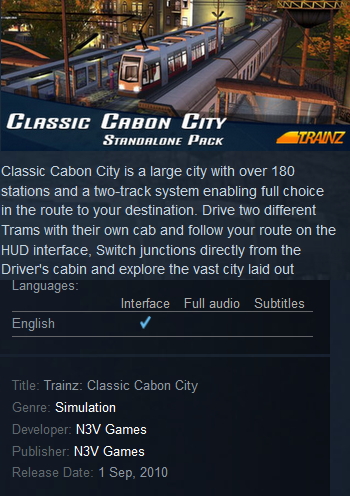 Trainz: Classic Cabon City Steam - Click Image to Close